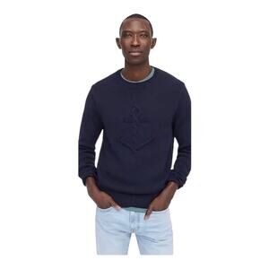 J. Crew Cotton Cable Knit Anchor Nautical Sweater
